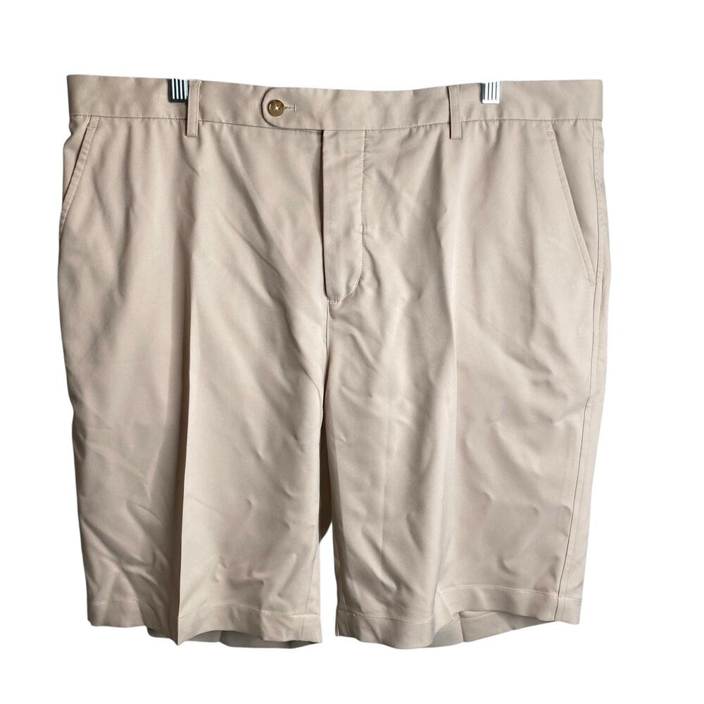 J McLaughlin Men's Beige‎ Chino Shorts 10" Size 40 Resort Basics Khakis Casual